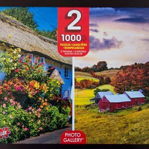 Dorset countryside | Rural farm autumn, two 1000 piece puzzles
